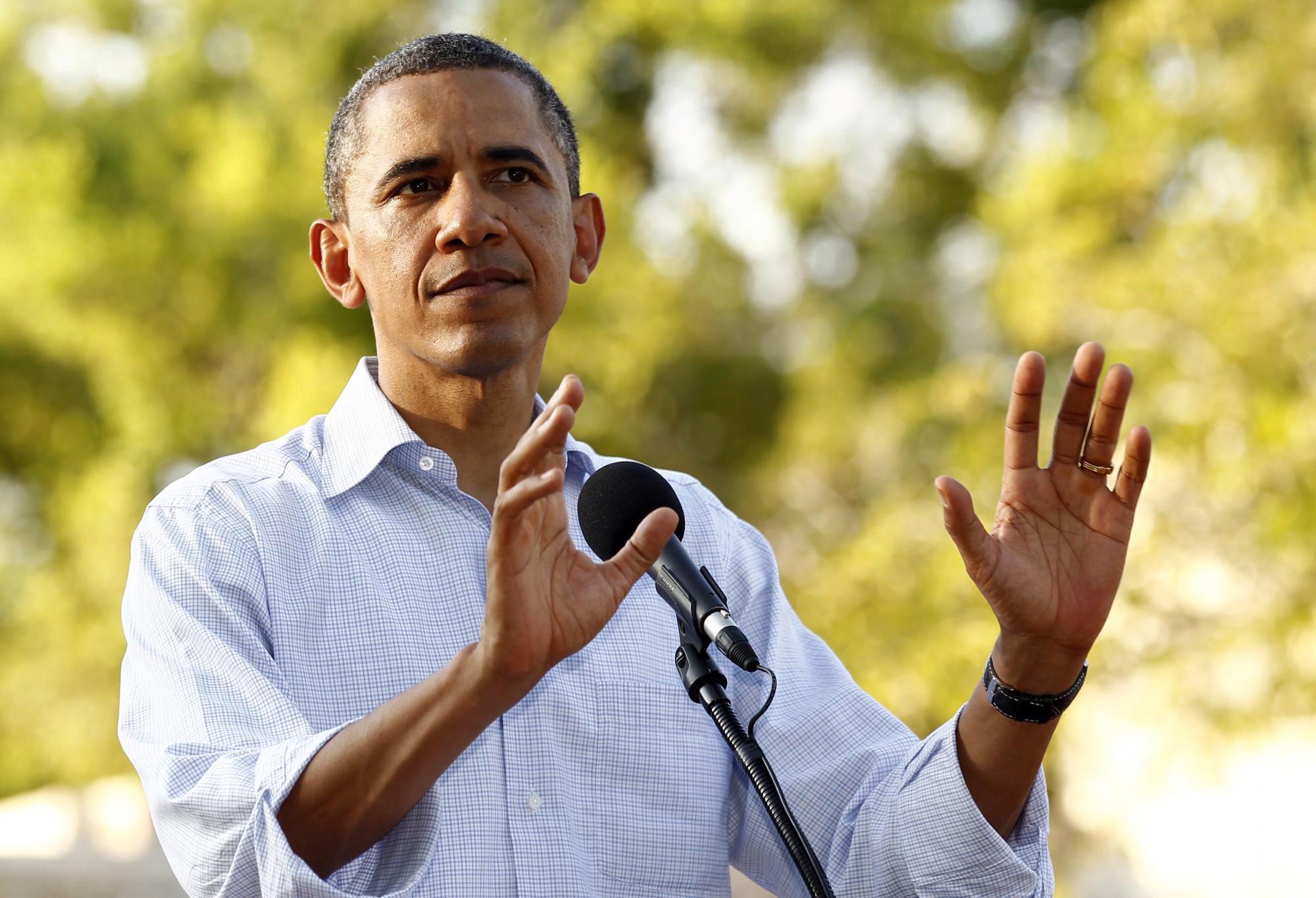 再见！奥巴马。川普，来吧！