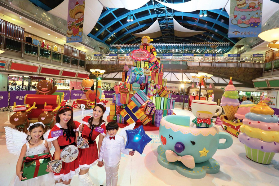 购物中心飘来冬雪了吗？