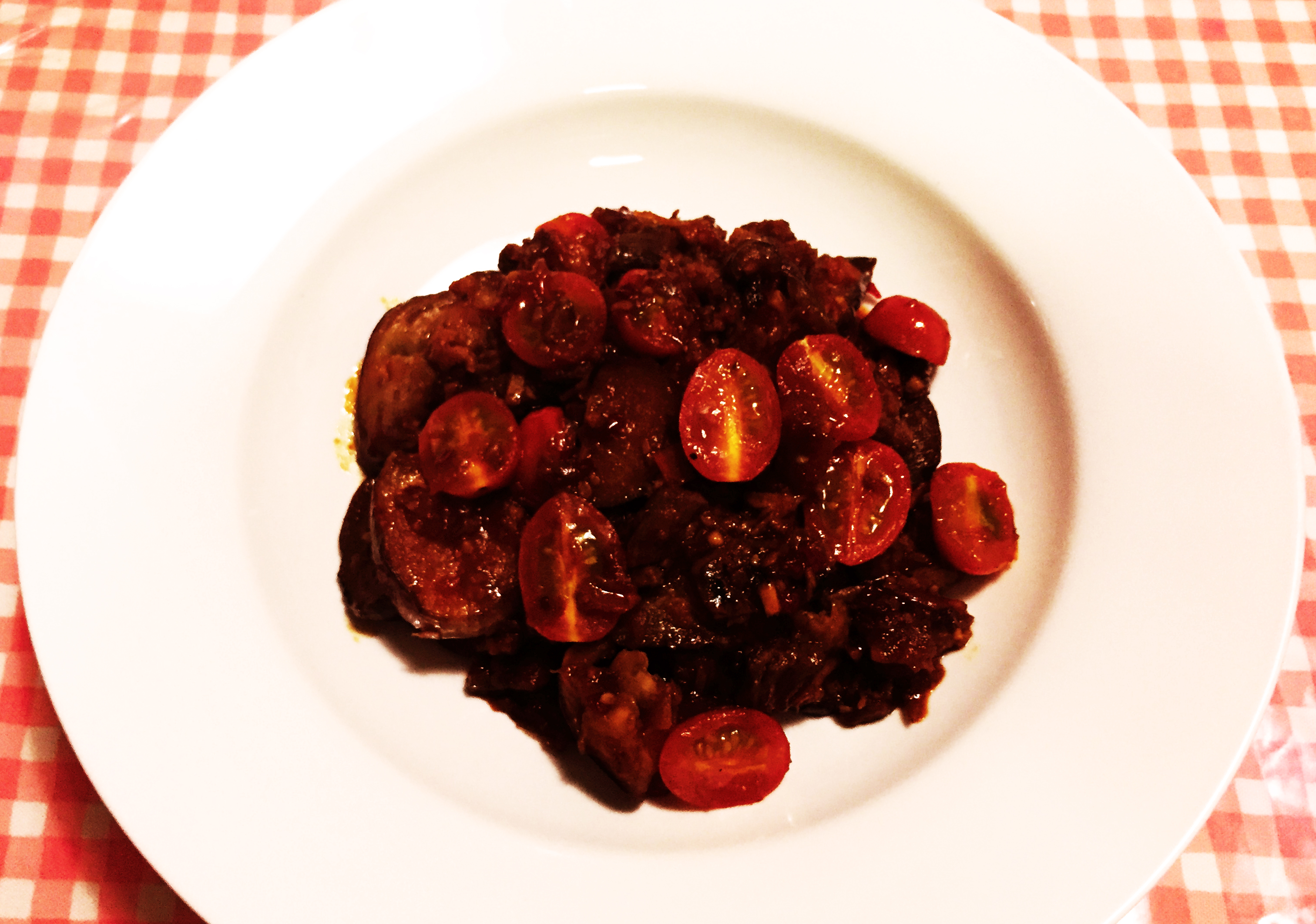 辣酱番茄烩茄子