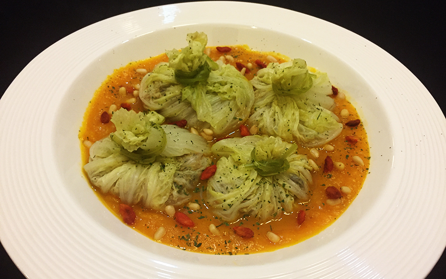 Andy蔬食年菜：黄金翡翠金钱袋